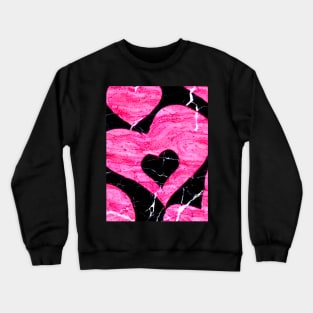 Hearts On The Marble Crewneck Sweatshirt